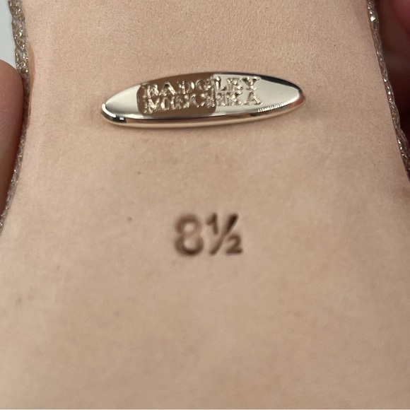 NIB! Badgley Mischka Women’s Urbana Pale Gold Glitter Stiletto Heel Sandals-8.5 - Picture 8 of 14